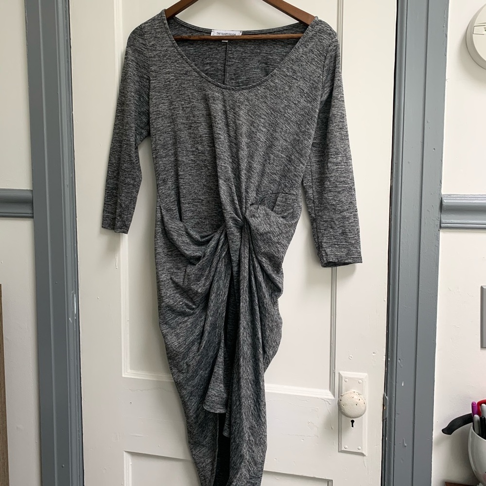 marbled asymmetrical tunic blouse